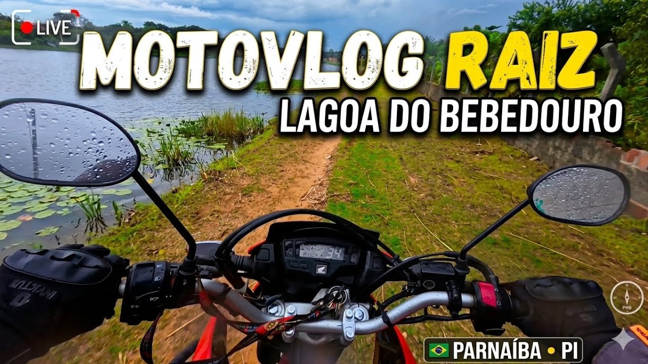 MOTOVLOG RAIZ: Rol&ecirc; insano na Lagoa do Bebedouro em Parna&iacute;ba - PI! 🚀