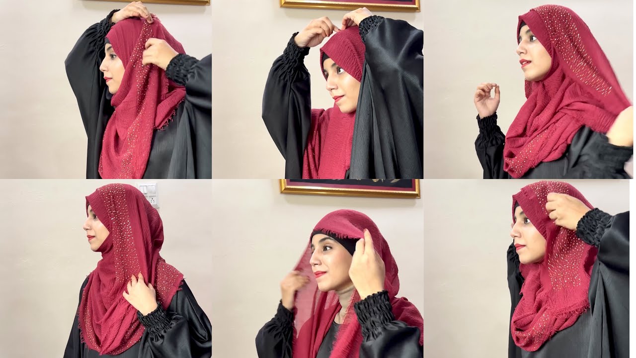 2 wedding hijab tutorials || aj 4 names liye hein || hijab style