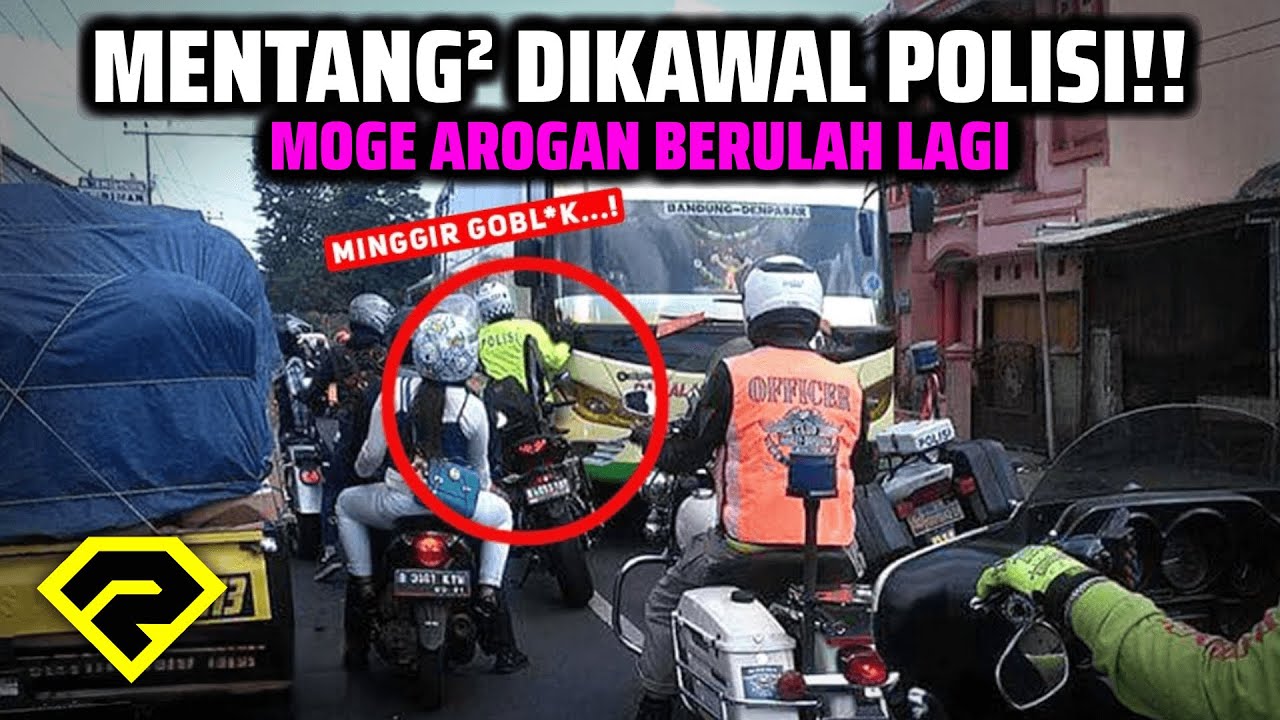 MENTAN-MENTANG DIKAWAL POLISI! 10 Aksi Moge Arogan BIKIN GERAM!