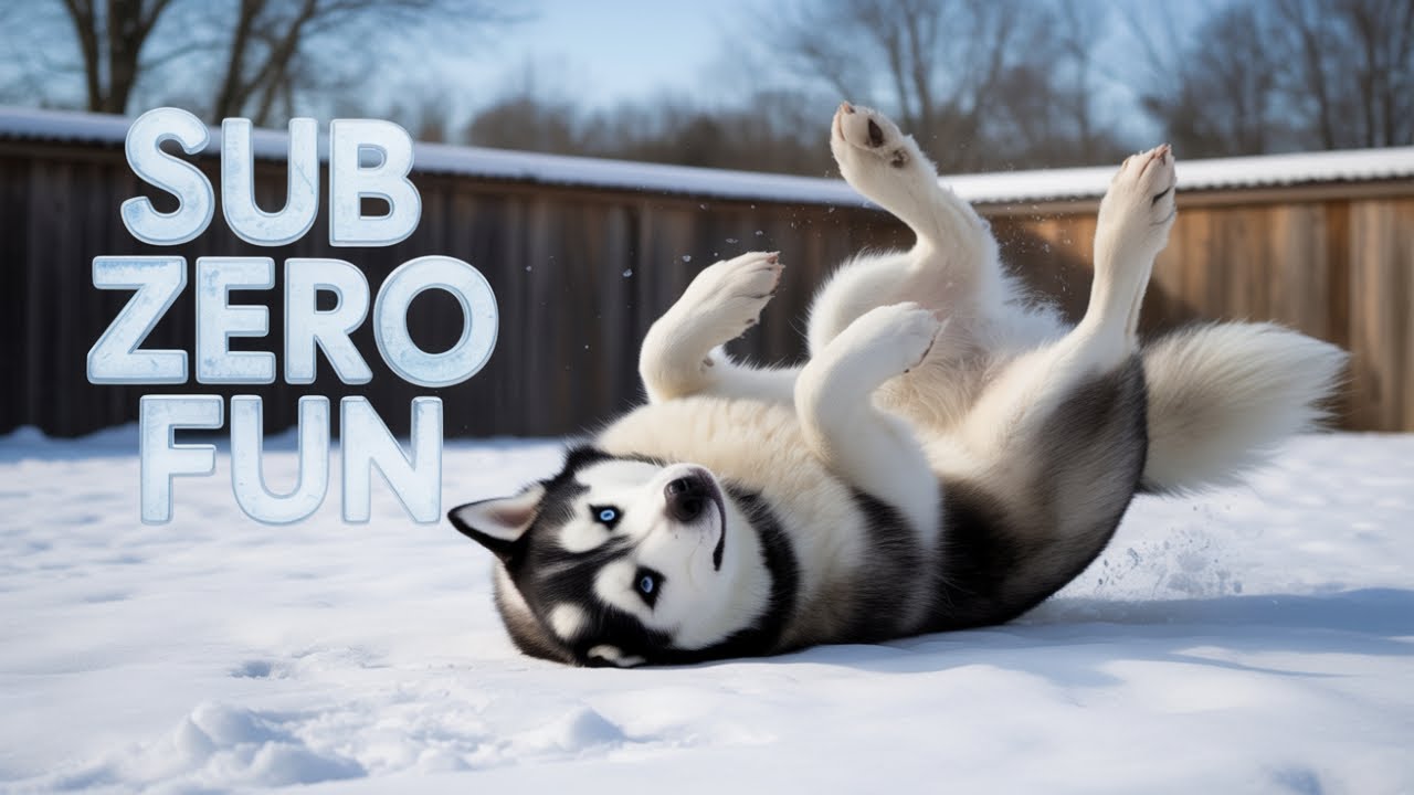 Dogs Discovering Snow in Sub-Zero Weather 😮