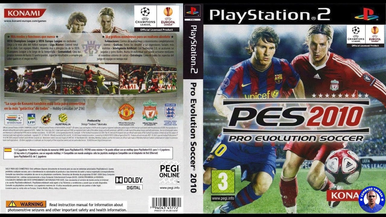 Pro Evolution Soccer 2010 (PES 2010) - PlayStation 2 (PS2) [GamePlay]