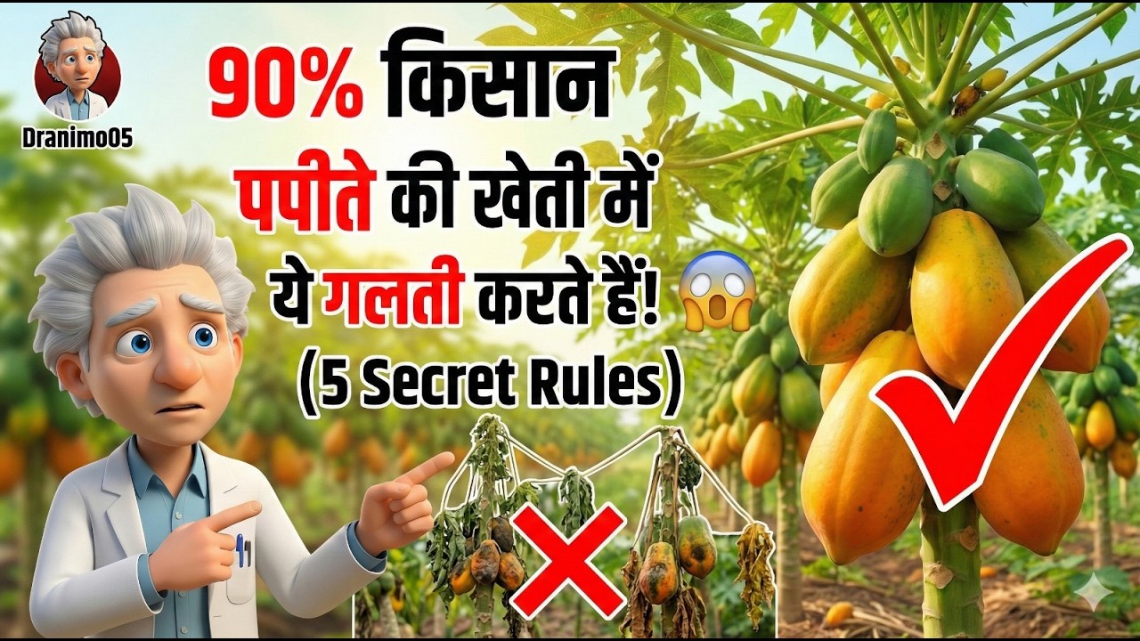 90% किसान पपीते की खेती में ये गलती करते हैं! 😱 (5 Secret Rules) 