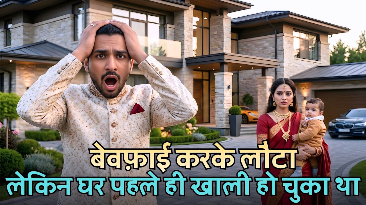 धोखे की रात के बाद घर लौटा—पत्नी और नवजात बिना बताए हमेशा के लिए जा चुके थे!