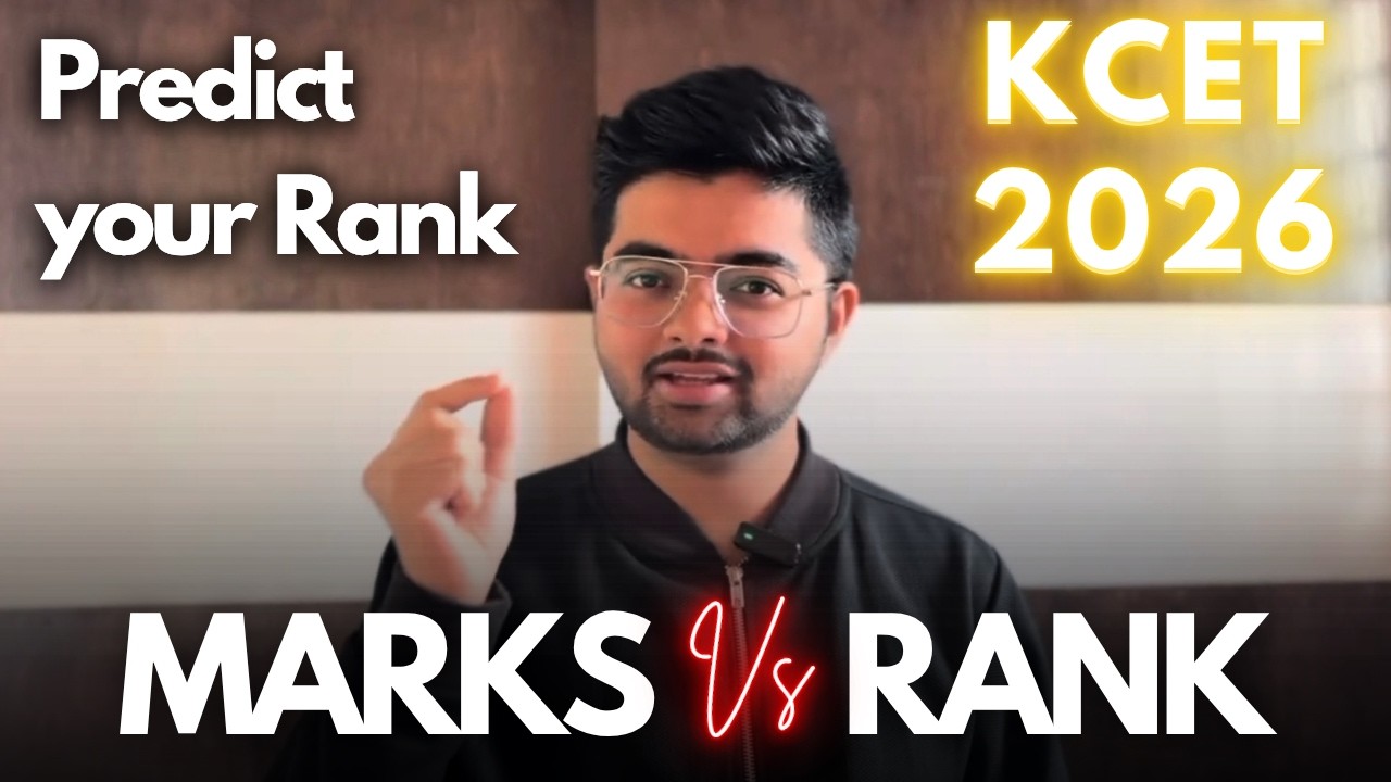 Know your KCET Rank | Marks vs Rank for KCET 2026