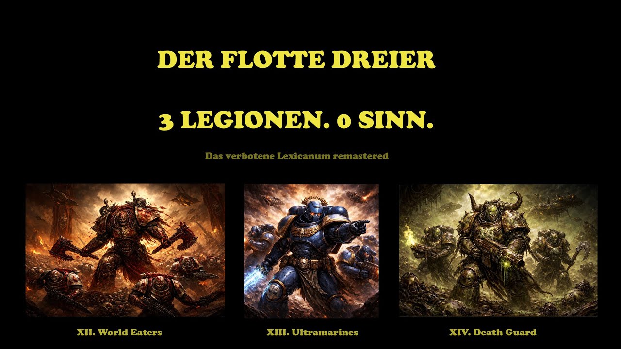Der flotte Dreier – 3 Legionen, 0 Sinn | Part IV | #warhammer40k #Comedy