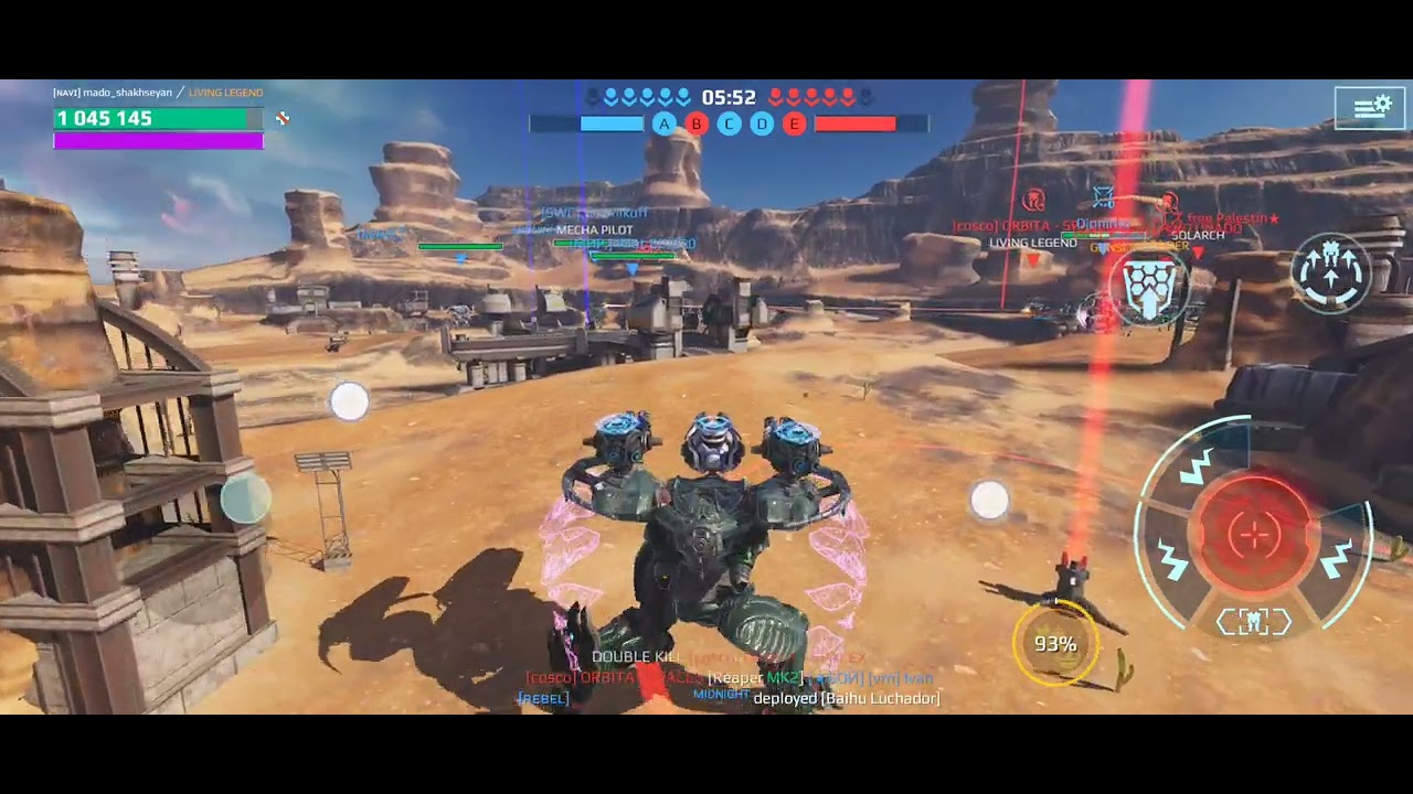 War robots game play close range 350M 