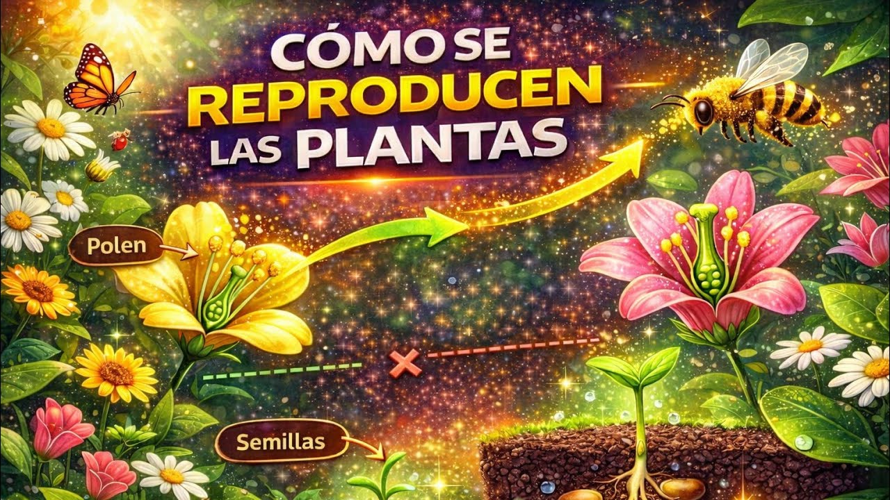¿Cómo se reproducen las plantas? 🌱 Explicación fácil para estudiantes