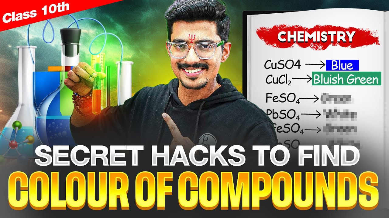 Secret HACKS to Find COLOUR Of COMPOUNDS 🧪 || Class 10th🔥
