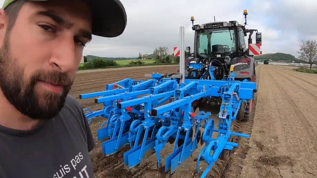 Présentation et utilisation de la nouvelle bineuse a guidage caméra dans le persil