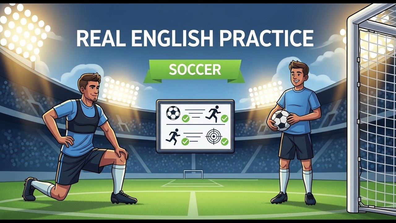 Learn English Listening | Soccer & Football Vocabulary | Real English Conversation | English Podcast