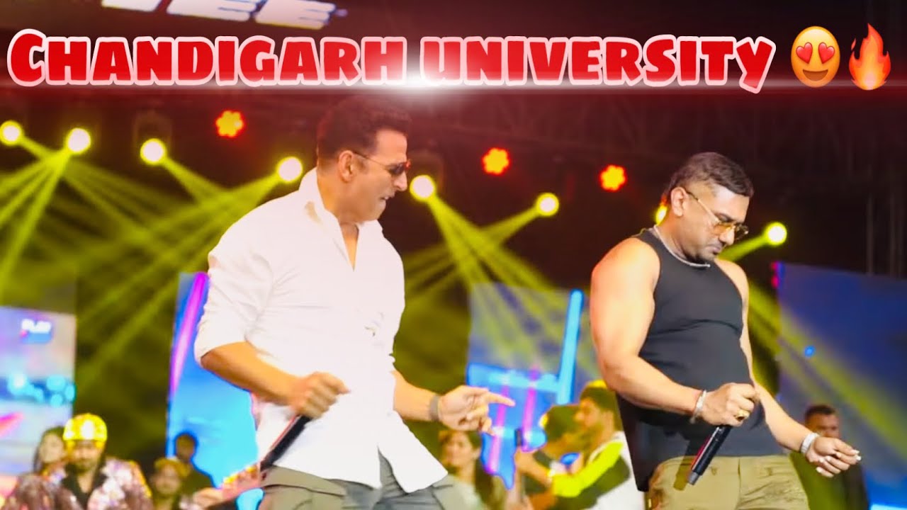 Akshay Kumar and Yo Yo Honey Singh take over Chandigarh University 🔥 