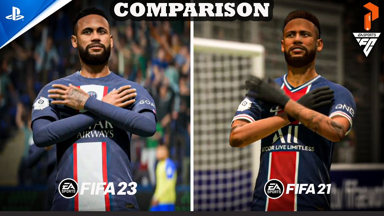 FIFA23 vs FIFA21 Comparison! (Gameplay, Graphics, Player Animation, and more!)