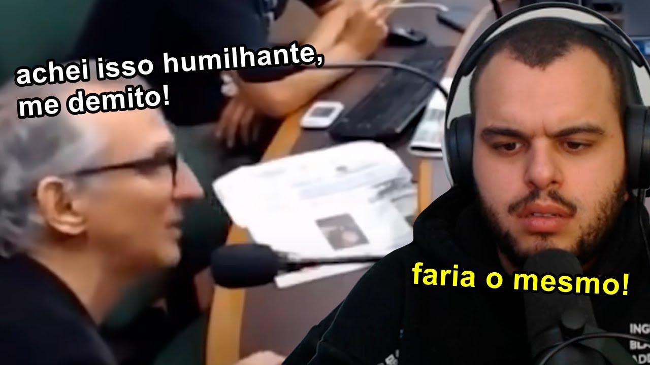 APRESENTADORES Q BRIGARAM E SE DEMITIRAM AO VIVO - Maicon React