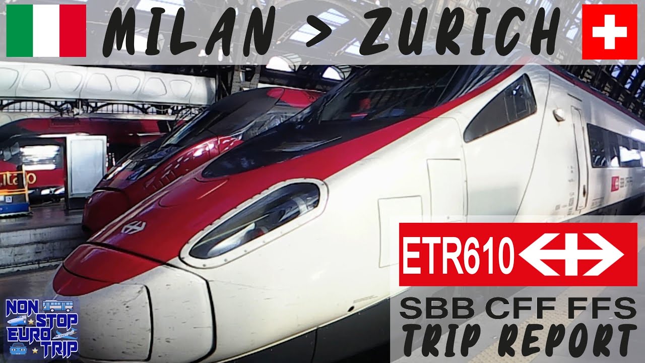 THE TRAIN ACROSS THE ALPS! SBB EUROCITY ETR610 PENDOLINO REVIEW / MILAN TO ZURICH TRIP REPORT