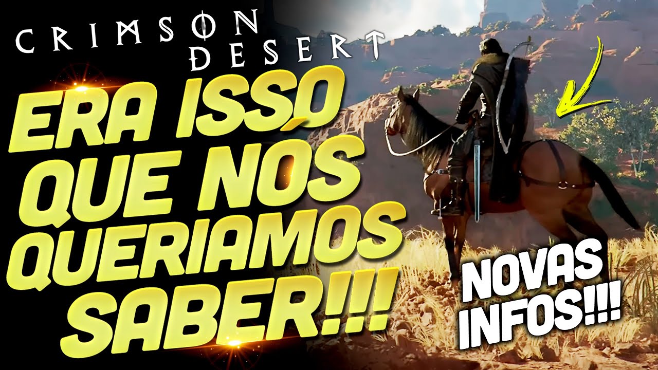 NOVAS INFOS!!! OTIMIZAÇÃO MÁXIMA AGORA, CHEGA DE PARTICULAS E O PORQUE DOS ROBÔS EM CRIMSON DESERT