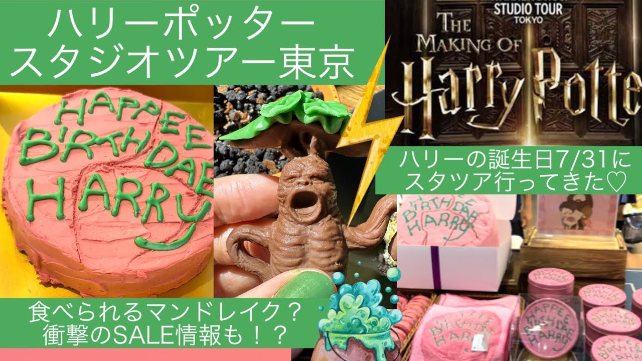 【ハリポタツアー】ハグリッドのケーキ実食と購入品紹介も💚7/31ハリーの誕生日にスタツア行ってきた！