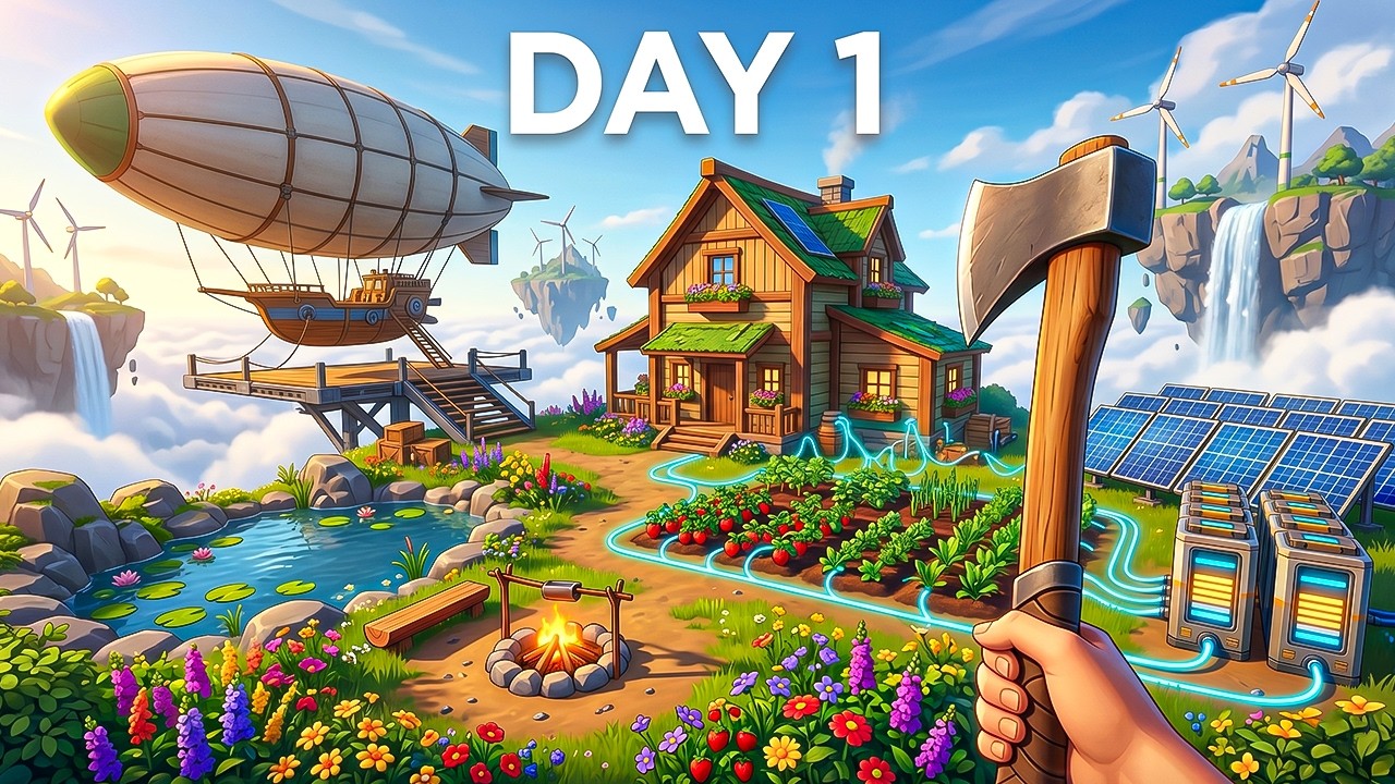 First Look At This Incredible New Floating World Survival Game