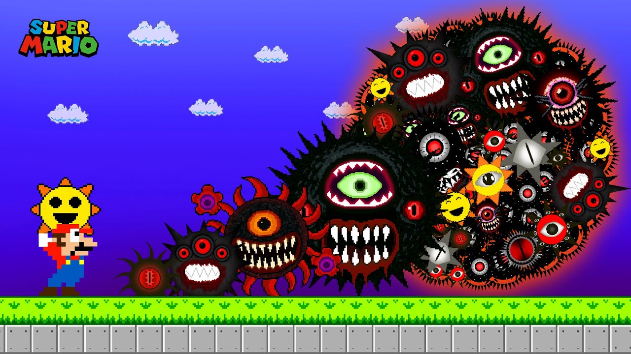 Mario New Challenge - Can Mario ESCAPES the Strongest Evolution of Sprunki Mr.Sun | Mario Adventures