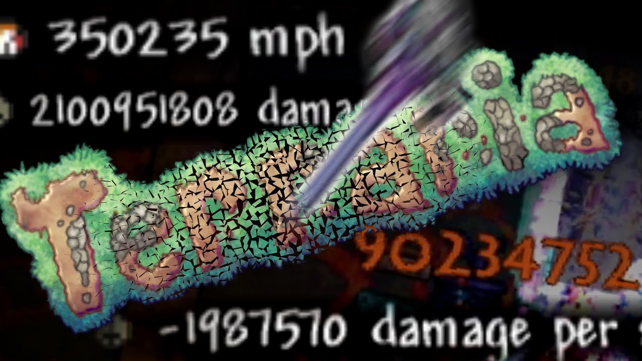 I Broke Terraria - Former World Records [350,000 mph, 4B+ DPS, 90M damage in a single hit]