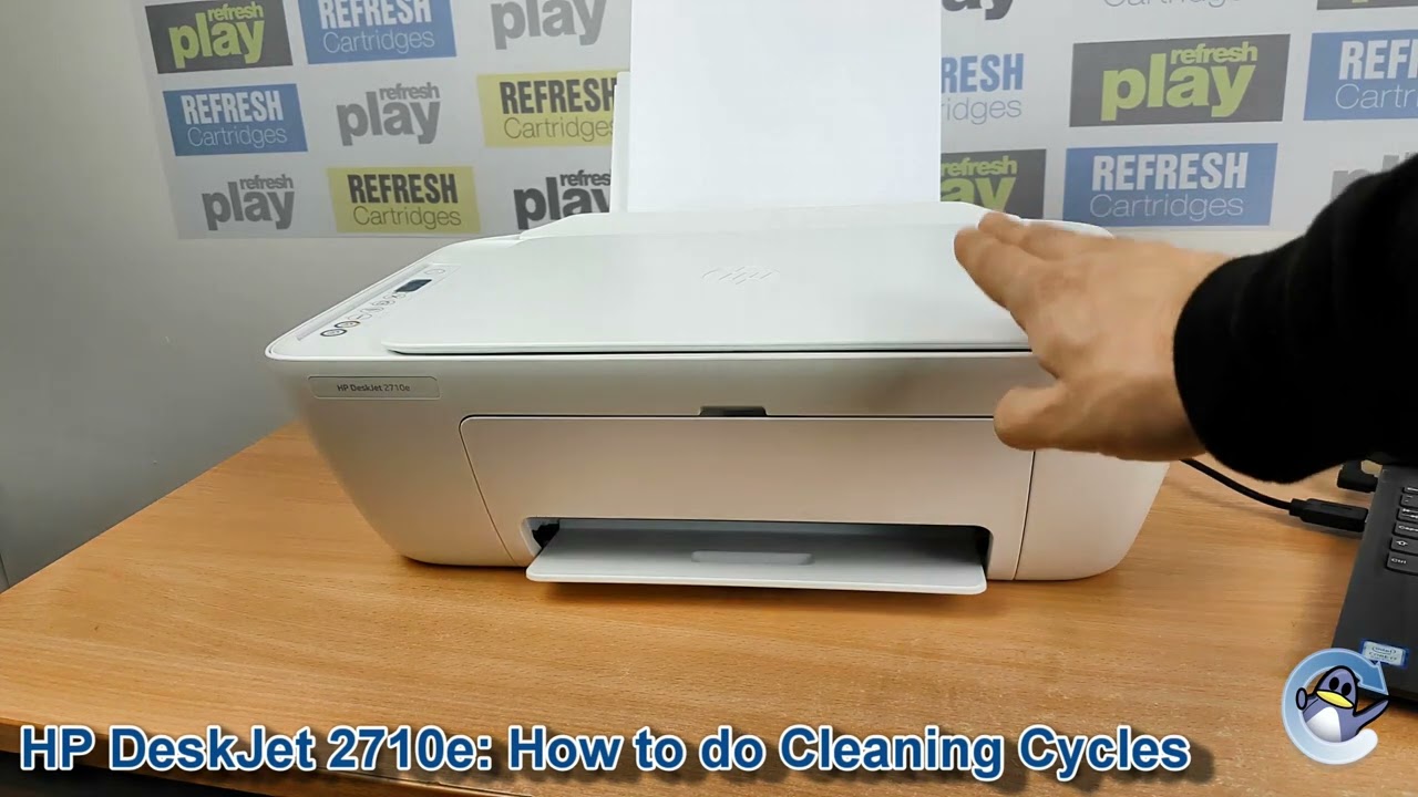 HP DeskJet 2710e: Как выполнить циклы очистки печатающей головки и улучшить качество печати