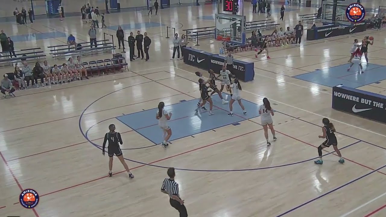 2025 Dec, NikeTOC Gm1, 14pts, 4asst, 10reb, white uniform #14