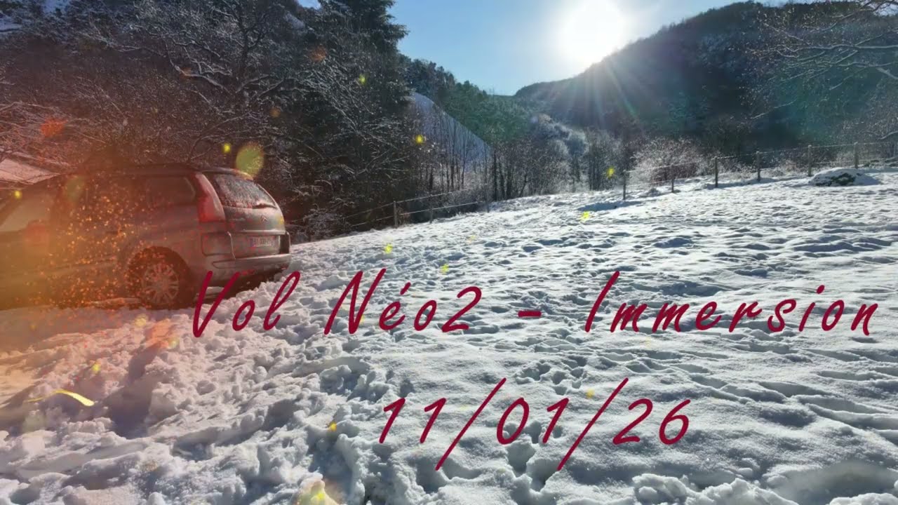 Paysage enneigé - Vol avec le Dji Néo2 en Fpv - Vol Immersion commenté -11/01/2026