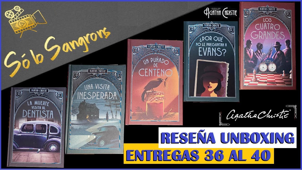 Reseña Unboxing Colección Agatha Christie Entregas: 36 al 40 - Planeta DeAgostini - Cap 253