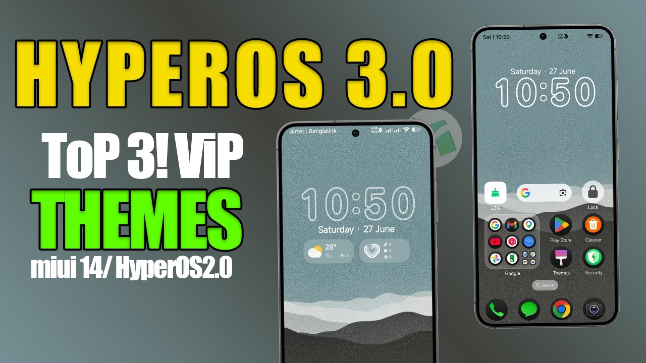 Top 3 Must Have HyperOS 3.0 Themes for Redmi & Poco 🚀