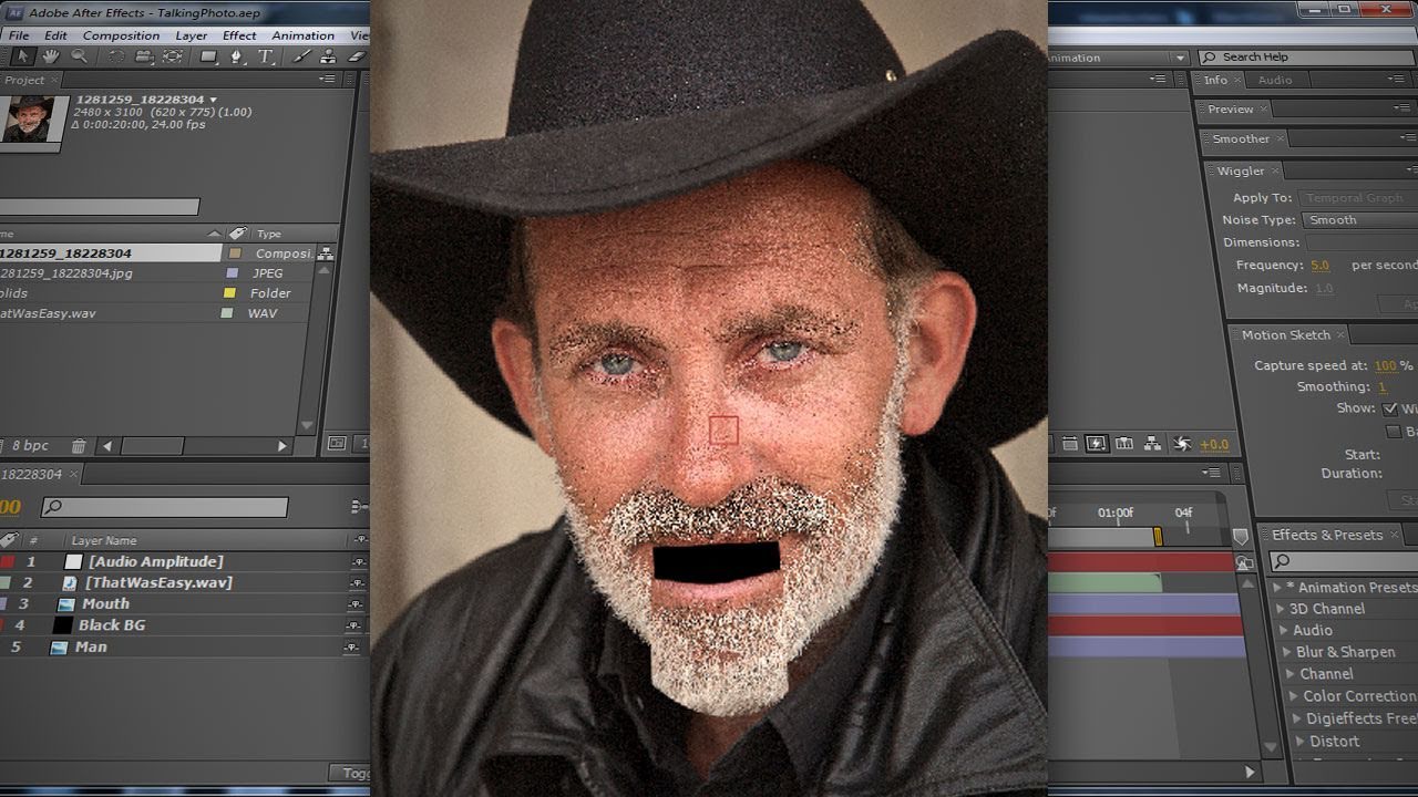After Effects - Make Pictures Talk