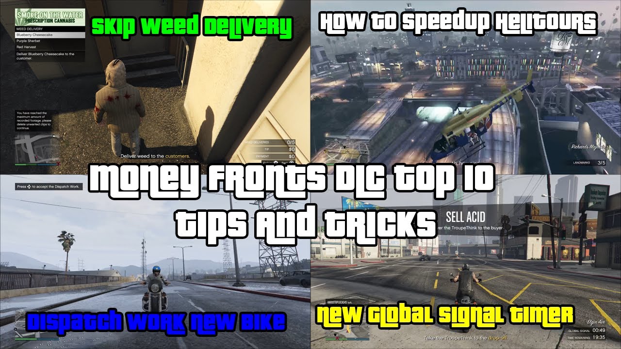 GTA Online Money Fronts DLC Top 10 Tips And Tricks