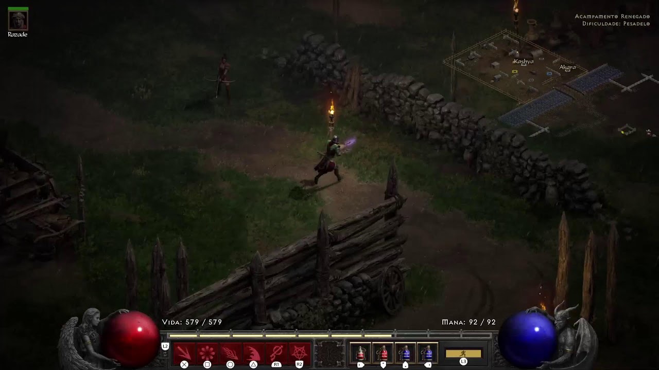 Testando Warlock Diablo 2 - Ato 5 - Hardcore Solo