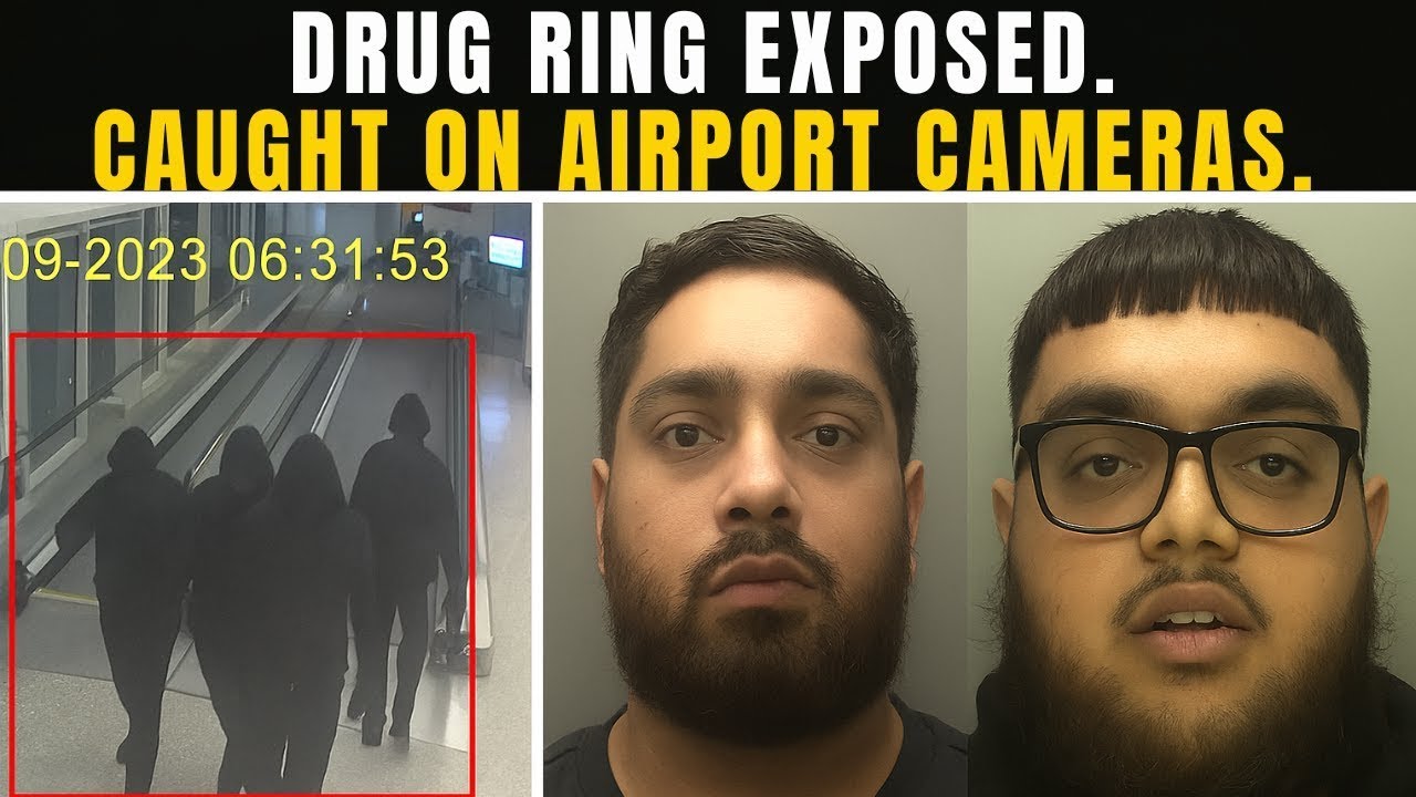 Birmingham Airport CCTV Catches CRIMINAL Drug Gang in the Act