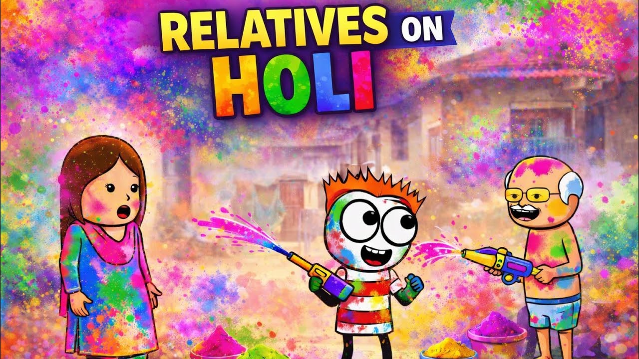 Relatives on holi
