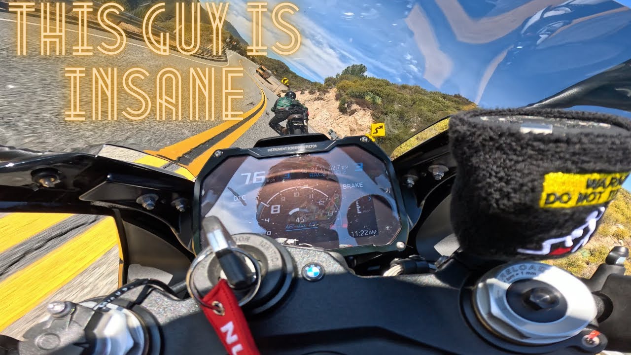 Crazy Fast Triumph Bonneville T100 rider