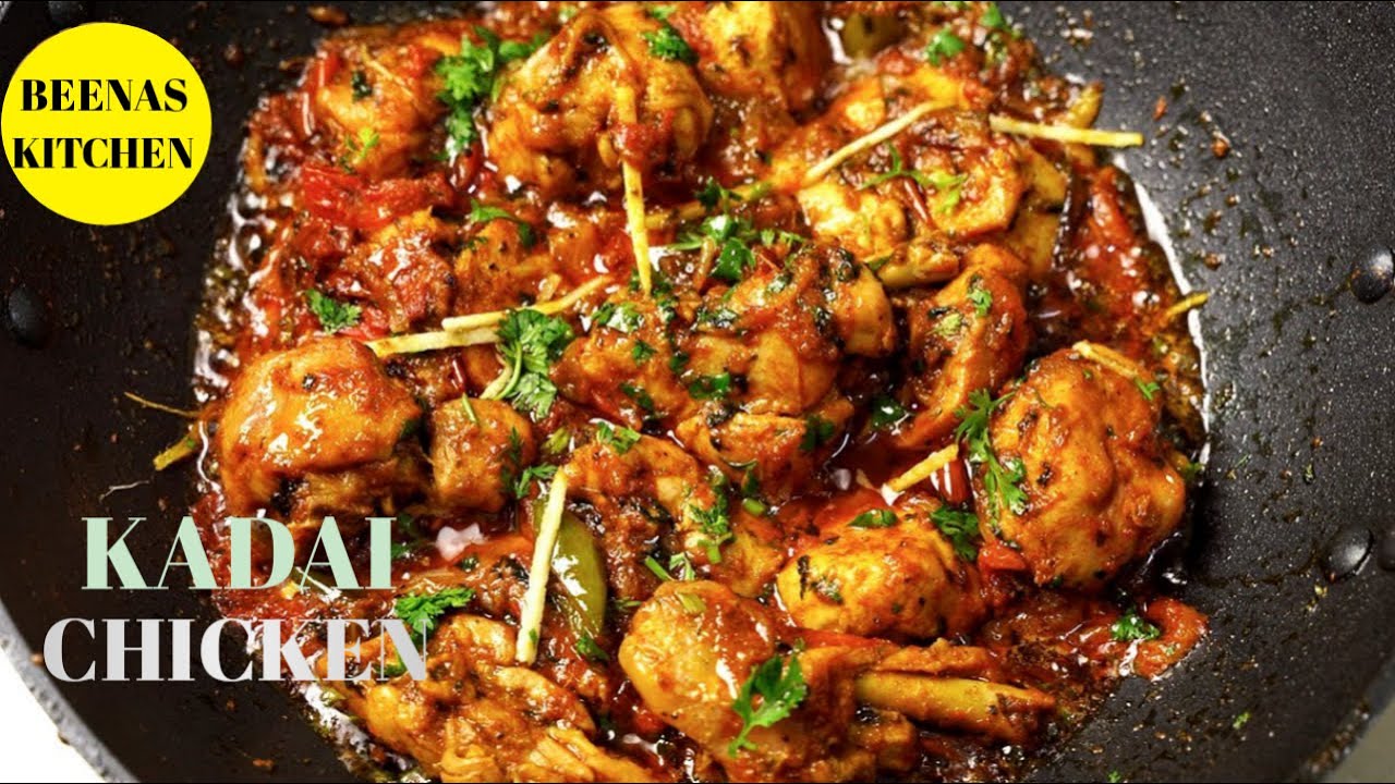 KADAI CHICKEN IN RESTUARANT STYLE II RECIPE WITH BEENAS KITCHEN.