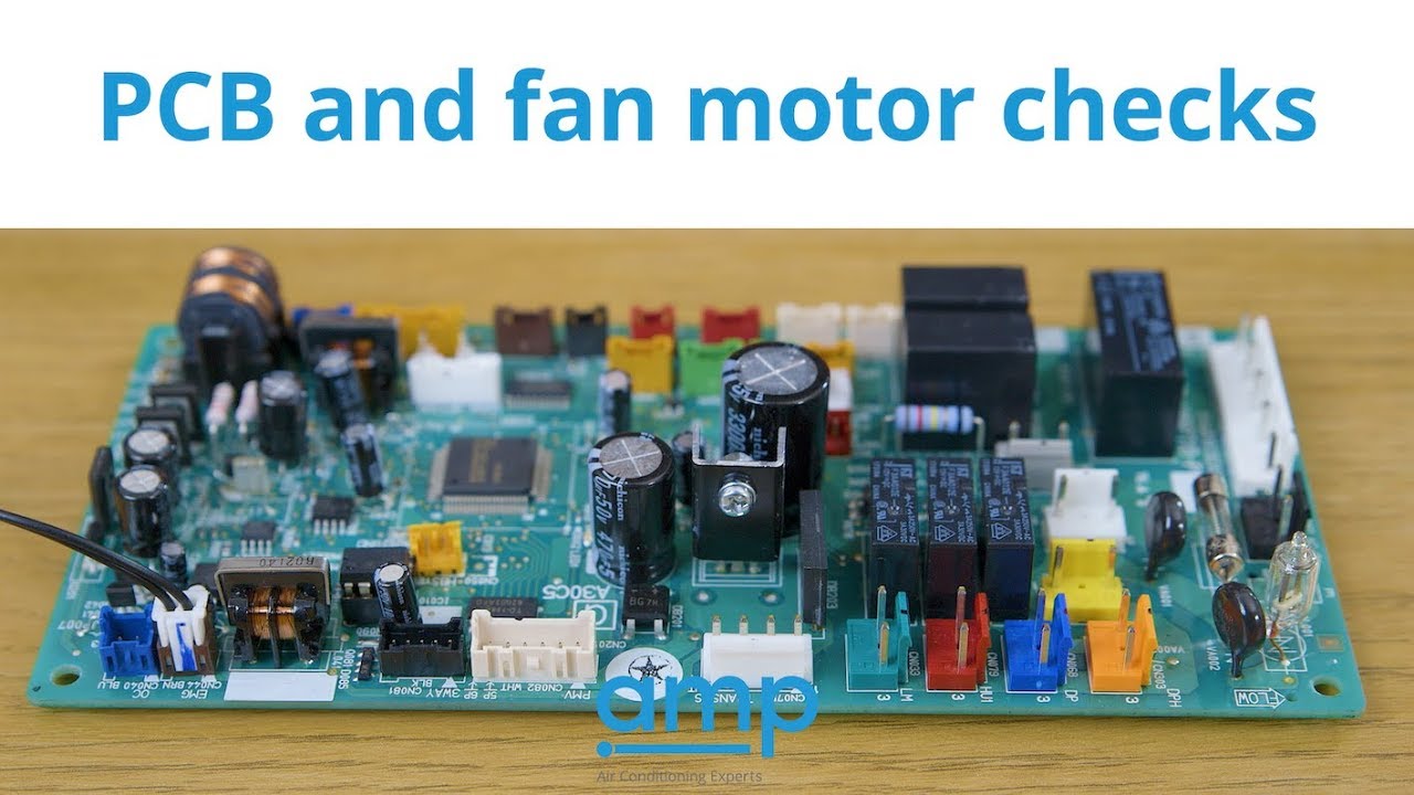 How to check for a DC fan motor fault on Panasonic Air Conditioning PCB