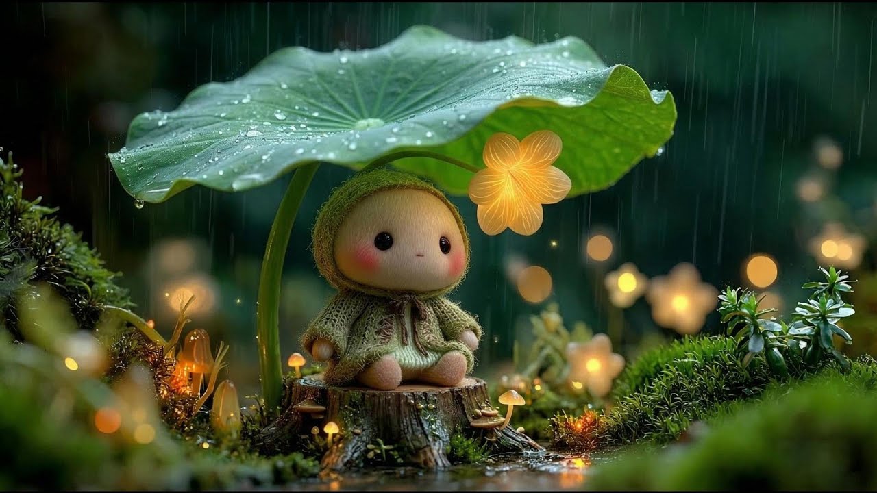 [Celtic Music] A Quiet Rain Shelter in the Moss Forest ☘️ | Cozy Fantasy Music for Work & Reading