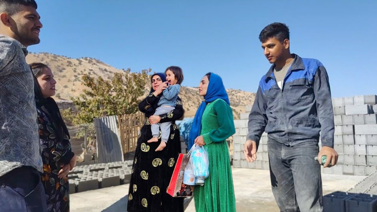 Mahin buys blocks from Darrell's family, Sadeq, and Adel to build the wall of the house.