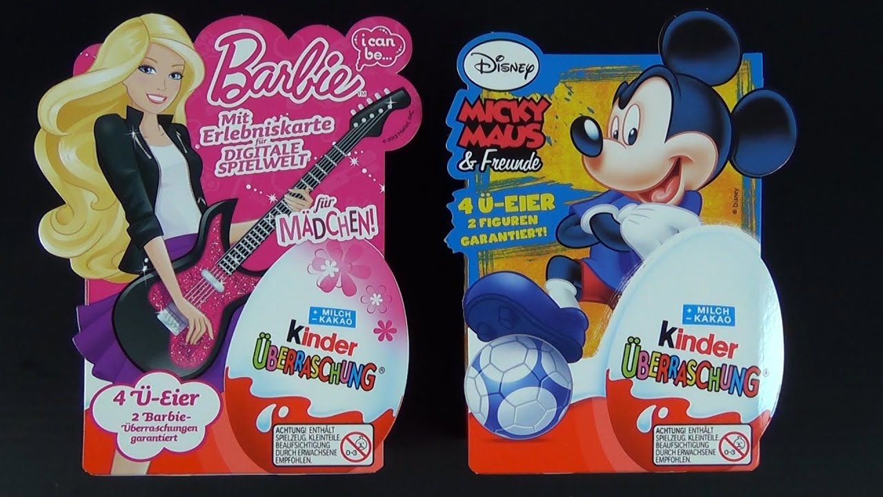 Kinder Überraschung - Disney Mickey Maus & Barbie (Neue Serie 2014) (Kinder Surprise)