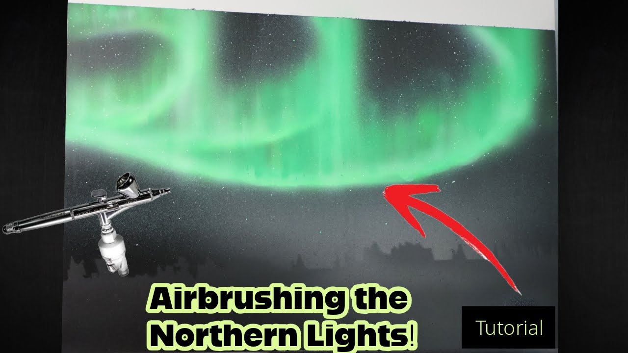Painting the Northern Lights with an Airbrush – Step by Step Tutorial