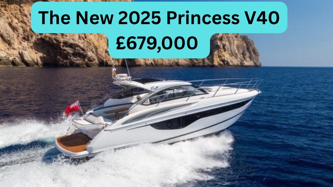 Princess V40 2025 года — начало модельного ряда V-класса — 679 000 фунтов стерлингов — полный тур