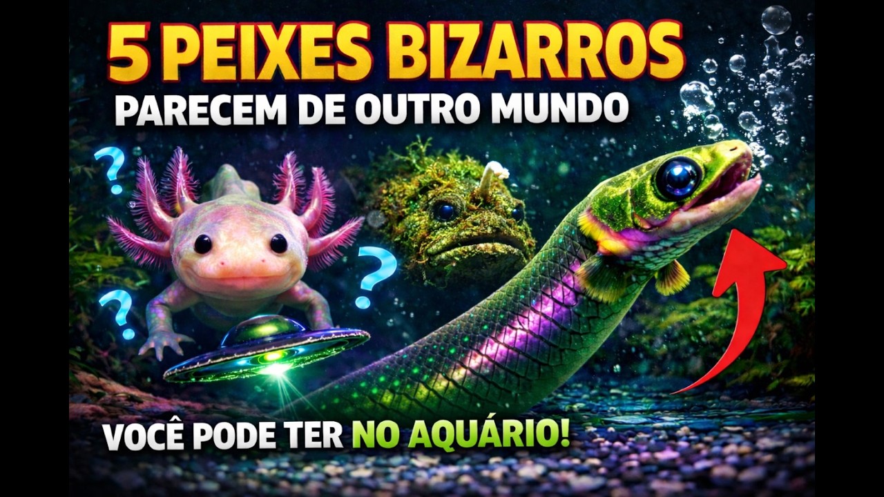 👉 5 Peixes TÃO BIZARROS que Parecem de Outro Mundo (Você Pode Ter no Aquário!) #peixesdiferentes