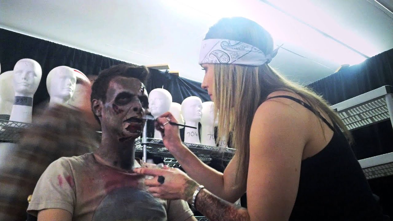 Walking Dead Makeup Time Lapse - Halloween Horror Nights