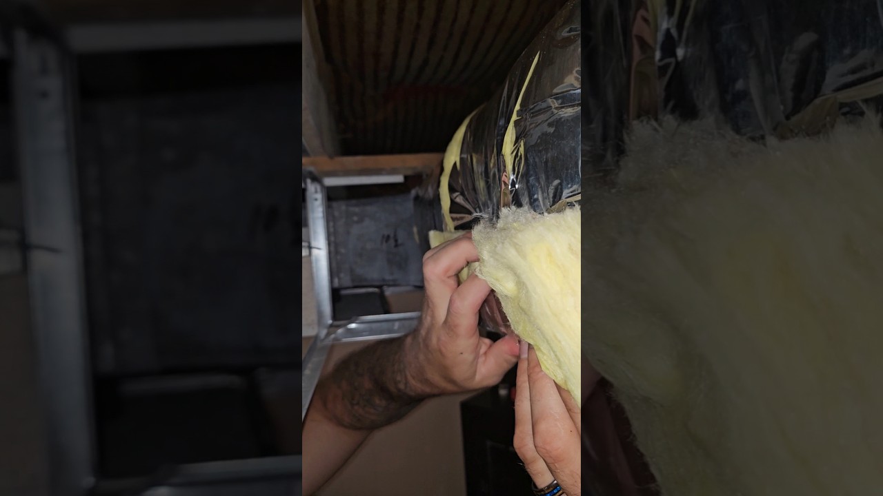 How to install duct insulation #duct insulation install #DIY #home repair