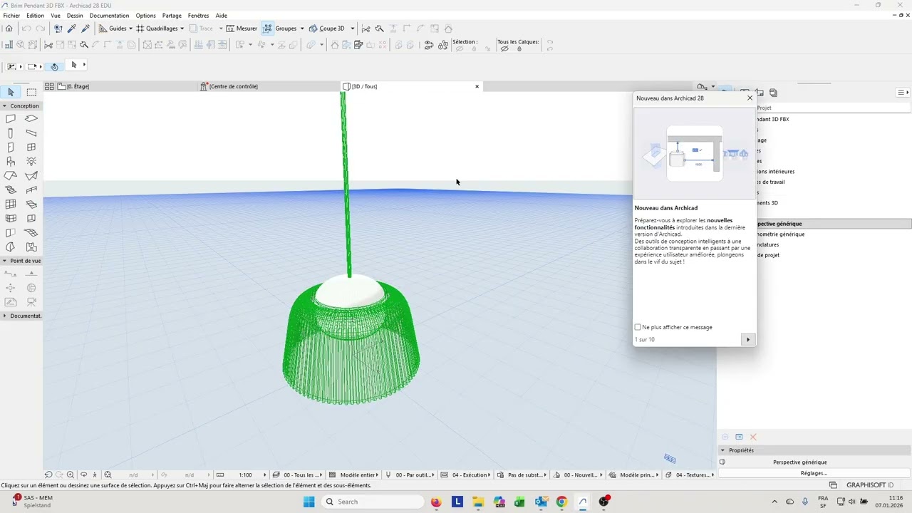 CAO1 R8 Importer un objet 3D