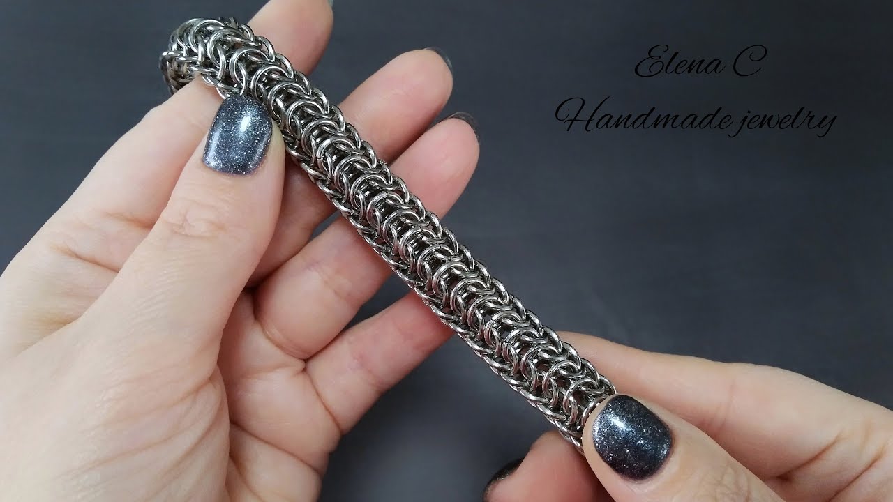 Persian DragonScale Weave Tutorial Сhainmaille Браслет своими руками Мастер Класс #diy #bracelet