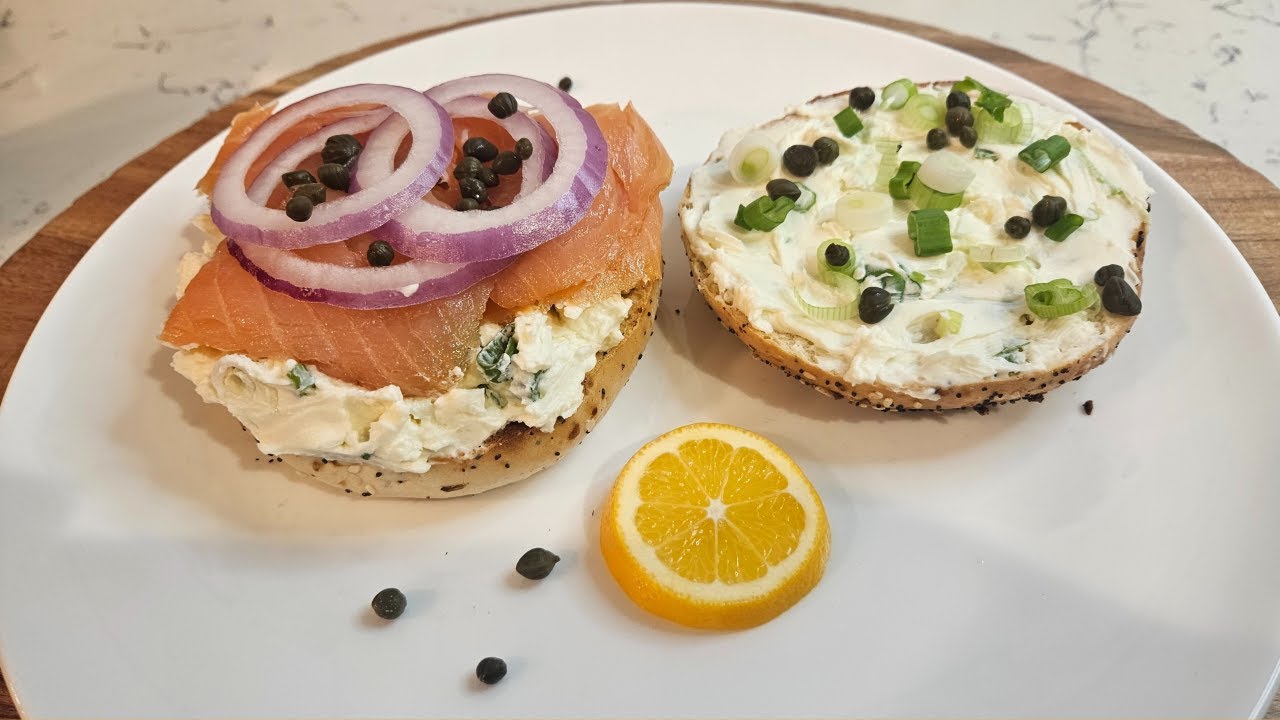 Smoked Salmon and Cream Cheese Bagel in 5 Minutes | Perfect Breakfast or Brunch