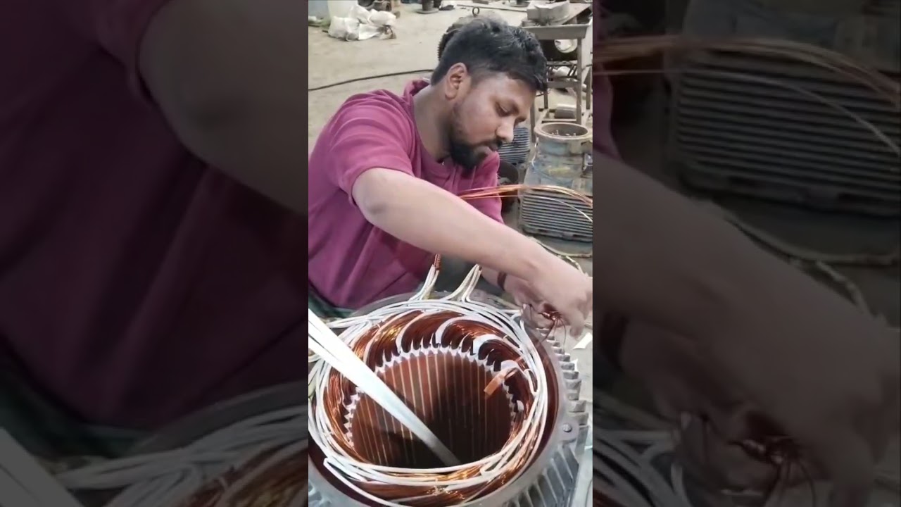 200hp Motor Rewinding and Testing #india #reels #video 