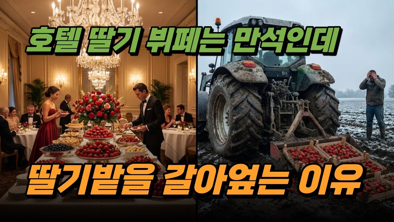 호텔 딸기 뷔페는 미어터지는데, 왜 농민들은 딸기를 쓰레기통에 버릴까?