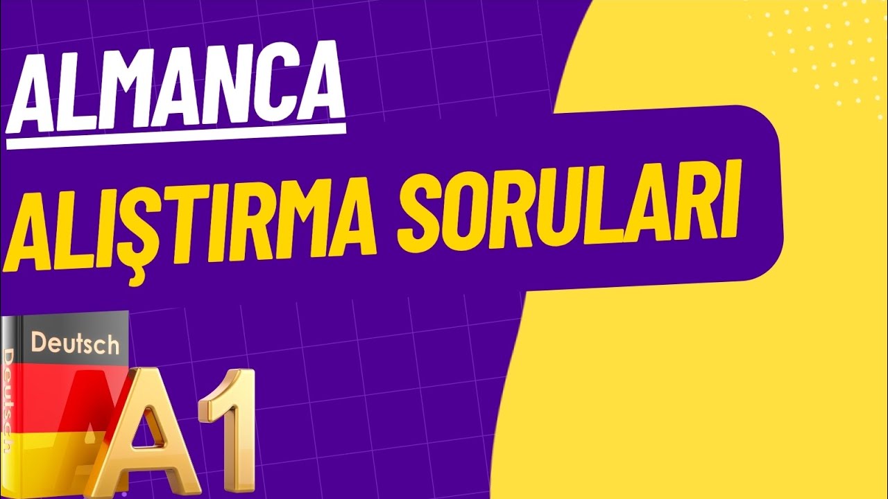 Almanca alıştırma Soruları / AÖF Almanca / Übungen #almancaa1 #deutschlernen